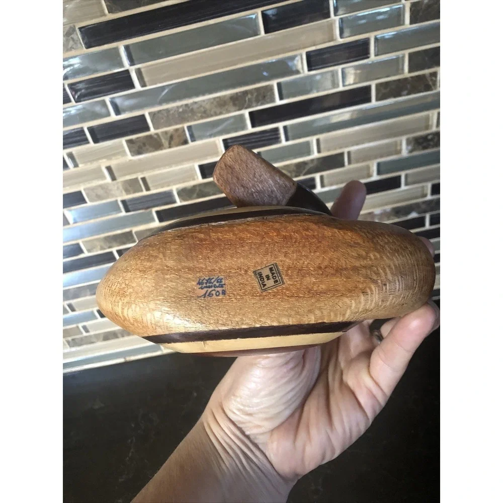 Vintage Hand Carved Multi‎ Wood Duck Carving Numbered